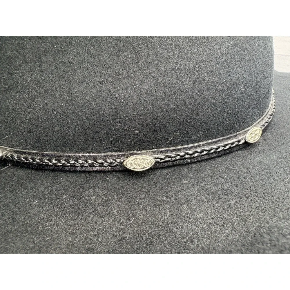 Master Hatters Of Texas MHT Casino Western Cowboy Hat  6 7/8 Black 3X Beaver